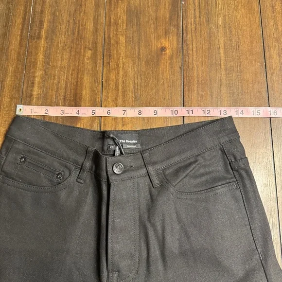 The Kooples Black Regular Fit Jeans Size 27 NWT Skull Button Stretch Denim - Picture 5 of 14